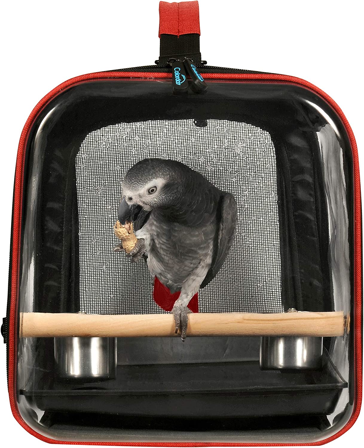 Jaula de viaje para pájaros Colorday
